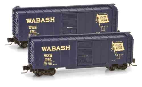RARE - 40' Standard Box Car Single Door "Wabash" WAB 751