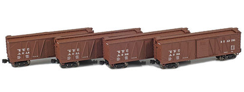 Reading 40’ Outside braced boxcar #4-Pack 1