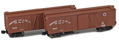 Northern Pacific 40’ Outside braced boxcar #2-Pack