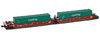 Gunderson MAXI-I articulated cars Southern Pacific #513517 with  5x Capital containers