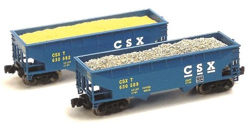 CSX Offset-Side 2-Bay Hopper Set #1