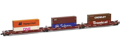 Gunderson MAXI-IV articulated cars Florida East Coast (patched) #55424