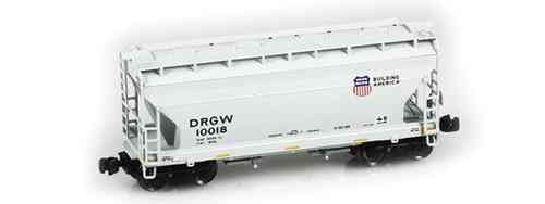 Union Pacific ACF 2-Bay Hoppers - Fallen Flag Series - Single DRGW 10018