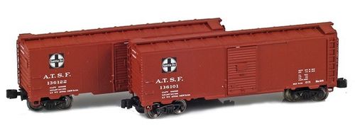 Santa Fe 40’ AAR boxcar #136101, 136122 - 2-pack