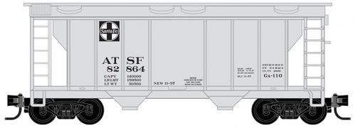 Santa Fe PS-2 Two-Bay Covered Hopper #ATSF 82864