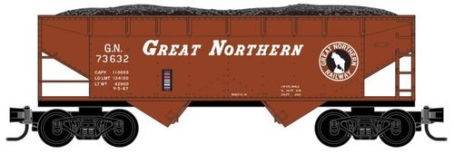Great Northern 33’ smooth side twin bay open hopper #73632