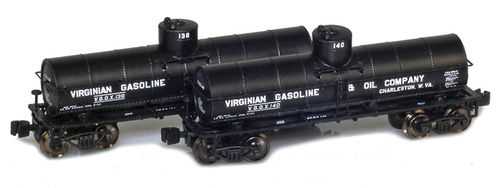 8,000 gallon tank car VIRGINIAN GASOLINE & OIL CO. - 2-Pack