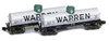 8,000 gallon tank car WARREN 2-Pack #WNRX 243, 247