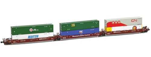 Gunderson MAXI-IV articulated cars Massachusetts Central #5261