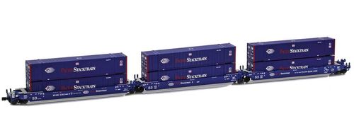 Gunderson MAXI-IV articulated cars Pacer Stack Train #6309