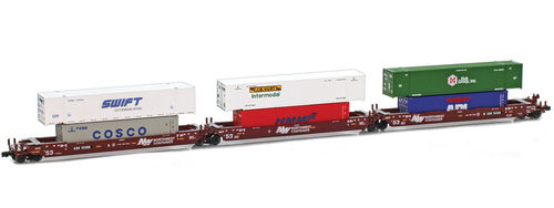 Gunderson MAXI-IV articulated cars AOK #55368